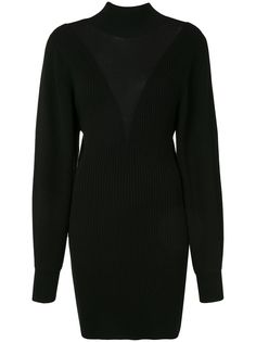 Dion Lee трикотажное платье в рубчик