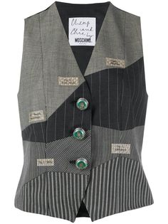 Moschino Pre-Owned жилет 1993-го года в технике пэчворк