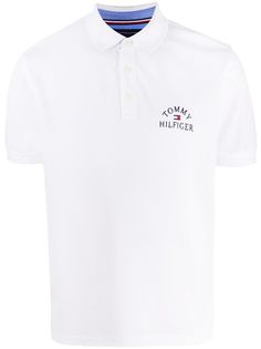 Tommy Hilfiger рубашка поло с вышитым логотипом
