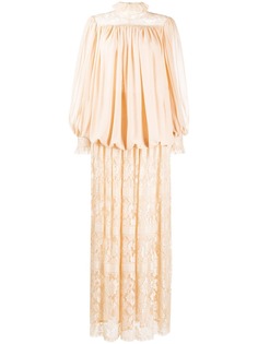 Valentino Pre-Owned комплект из блузки и кружевной юбки