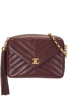 Chanel Pre-Owned стеганая сумка на плечо 1992-го года с узором шеврон