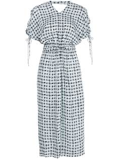Proenza Schouler White Label платье в клетку гингем с вырезом