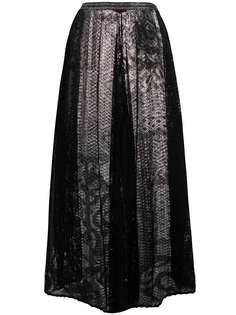 Missoni укороченные широкие брюки в технике кроше