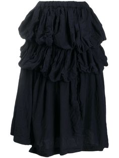 Comme Des Garçons ярусная юбка миди