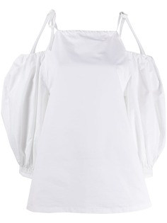 Jil Sander топ с открытыми плечами