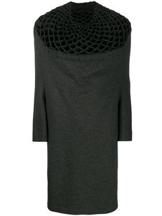 Junya Watanabe Comme des Garçons Pre-Owned платье 2000-х годов с декорированным воротником