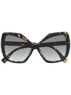Fendi Eyewear массивные солнцезащитные очки с эффектом градиента