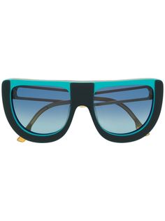 Fendi Eyewear массивные солнцезащитные очки с эффектом градиента