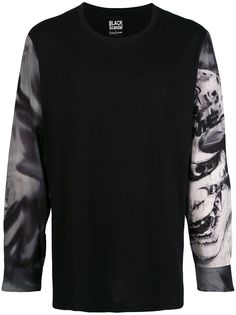 Yohji Yamamoto printed sleeves sweatshirt
