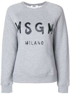 MSGM толстовка с принтом с логотипом