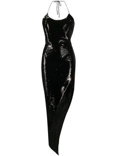 Alexandre Vauthier платье асимметричного кроя с пайетками