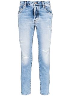 Dsquared2 зауженные джинсы с эффектом потертости