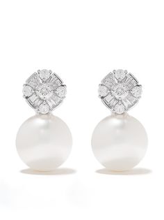 Yoko London серьги Starlight из белого золота с жемчугом