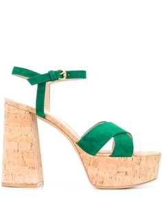 Gianvito Rossi босоножки на платформе с открытым носком
