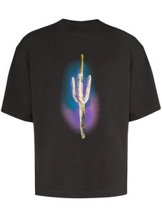 Palm Angels футболка с принтом Cactus