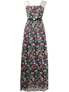 Valentino Pre-Owned вечернее платье 2013-го года с цветочным принтом
