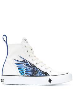 MARCELO BURLON COUNTY OF MILAN высокие кеды с аппликацией Wings