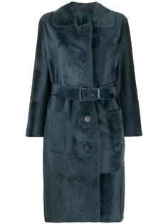 Liska однобортное пальто с поясом