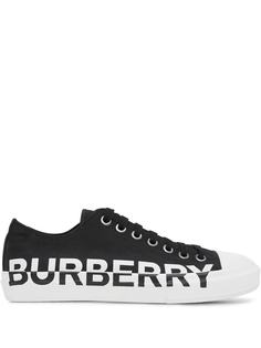 Burberry кеды с логотипом