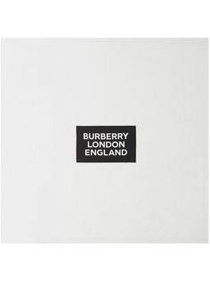 Burberry шарф с нашивкой-логотипом
