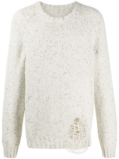Maison Margiela джемпер с эффектом потертости