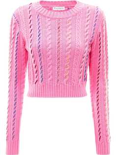 JW Anderson укороченный джемпер с круглым вырезом