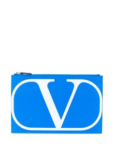 Valentino клатч Valentino Garavani на молнии с логотипом VLogo