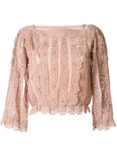 RedValentino кружевная блузка