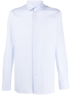 Ermenegildo Zegna рубашка оксфорд с косым воротником