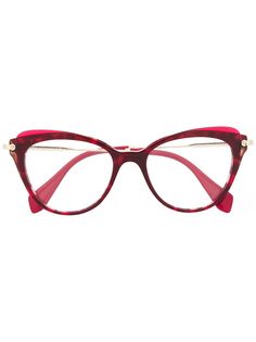 Miu Miu Eyewear очки в оправе кошачий глаз