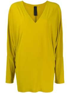 Norma Kamali longline V-neck jumper