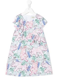 Kenzo Kids платье с принтом