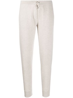 Brunello Cucinelli спортивные брюки кроя слим в рубчик