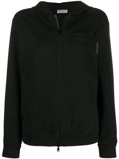 Brunello Cucinelli Monili chain-detail zip-up hoodie