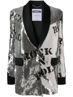 Moschino Hollywood stencils blazer