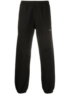 Off-White STENCIL SHORTEN SLIM SWEATPAN BLACK WHIT