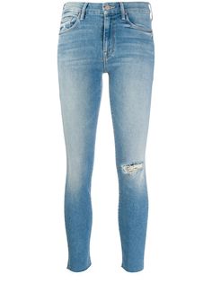Mother Looker frayed-edge jeans