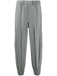 Issey Miyake Men pleated gathered ankles trousers