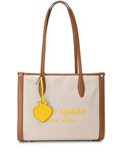 Kate Spade парусиновая сумка-тоут с логотипом