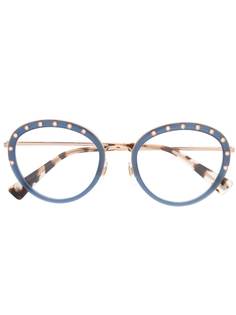 Valentino Eyewear очки в круглой оправе с кристаллами