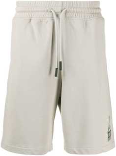 MARCELO BURLON COUNTY OF MILAN logo print track shorts