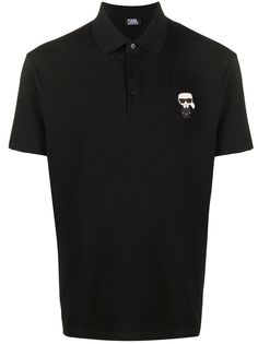 Karl Lagerfeld рубашка поло Karl с нашивкой