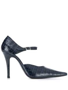 Dorateymur embossed crocodile effect pumps