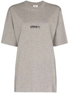 Vetements футболка оверсайз с логотипом