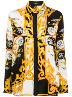 Versace рубашка с принтом