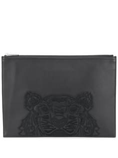 Kenzo клатч на молнии с вышивкой Tiger