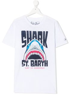 Mc2 Saint Barth Kids футболка Shark Danger с круглым вырезом