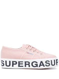 Superga кроссовки на платформе с логотипом