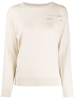 Brunello Cucinelli трикотажный джемпер Monili