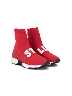 Stella McCartney Kids кроссовки-носки с логотипом